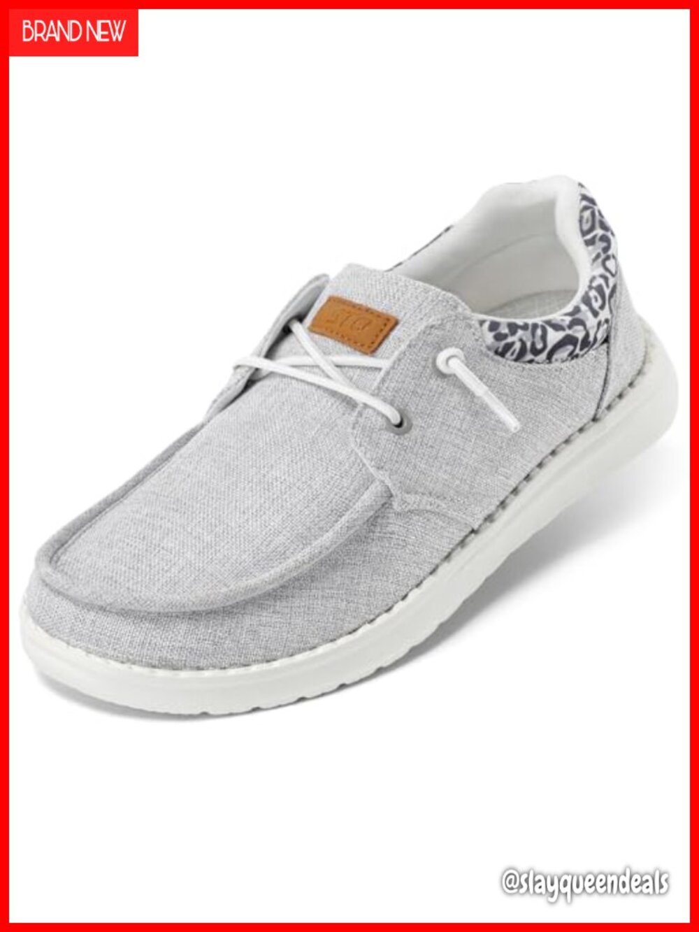 Women's Slip On Loafers Arch Support Boat Canvas Shoes